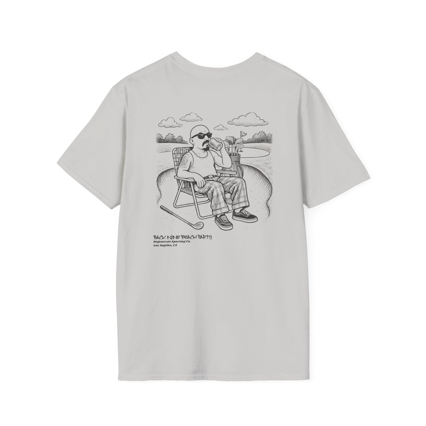 Back Nine Beach Party Degenerate Co. Unisex Softstyle T-Shirt