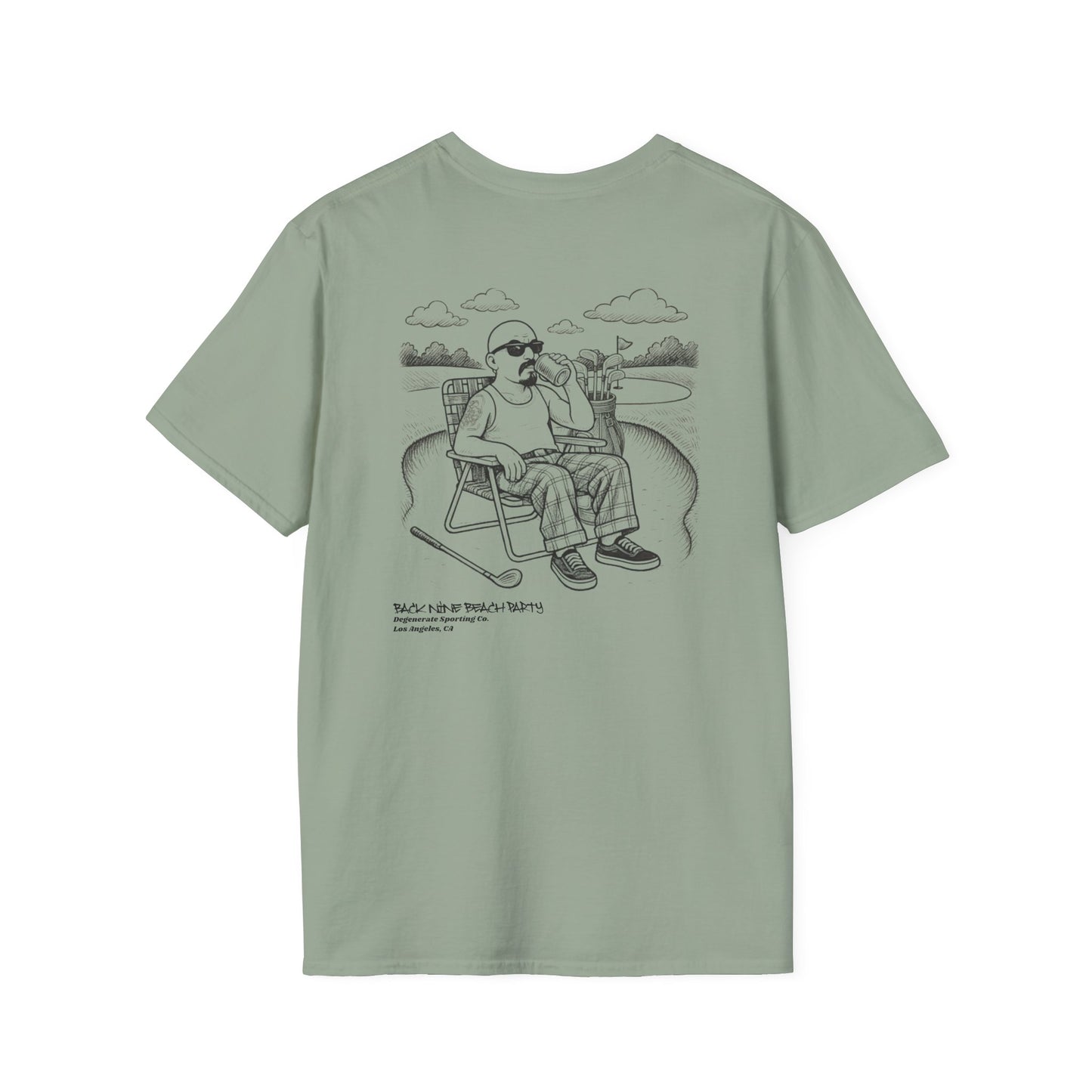 Back Nine Beach Party Degenerate Co. Unisex Softstyle T-Shirt