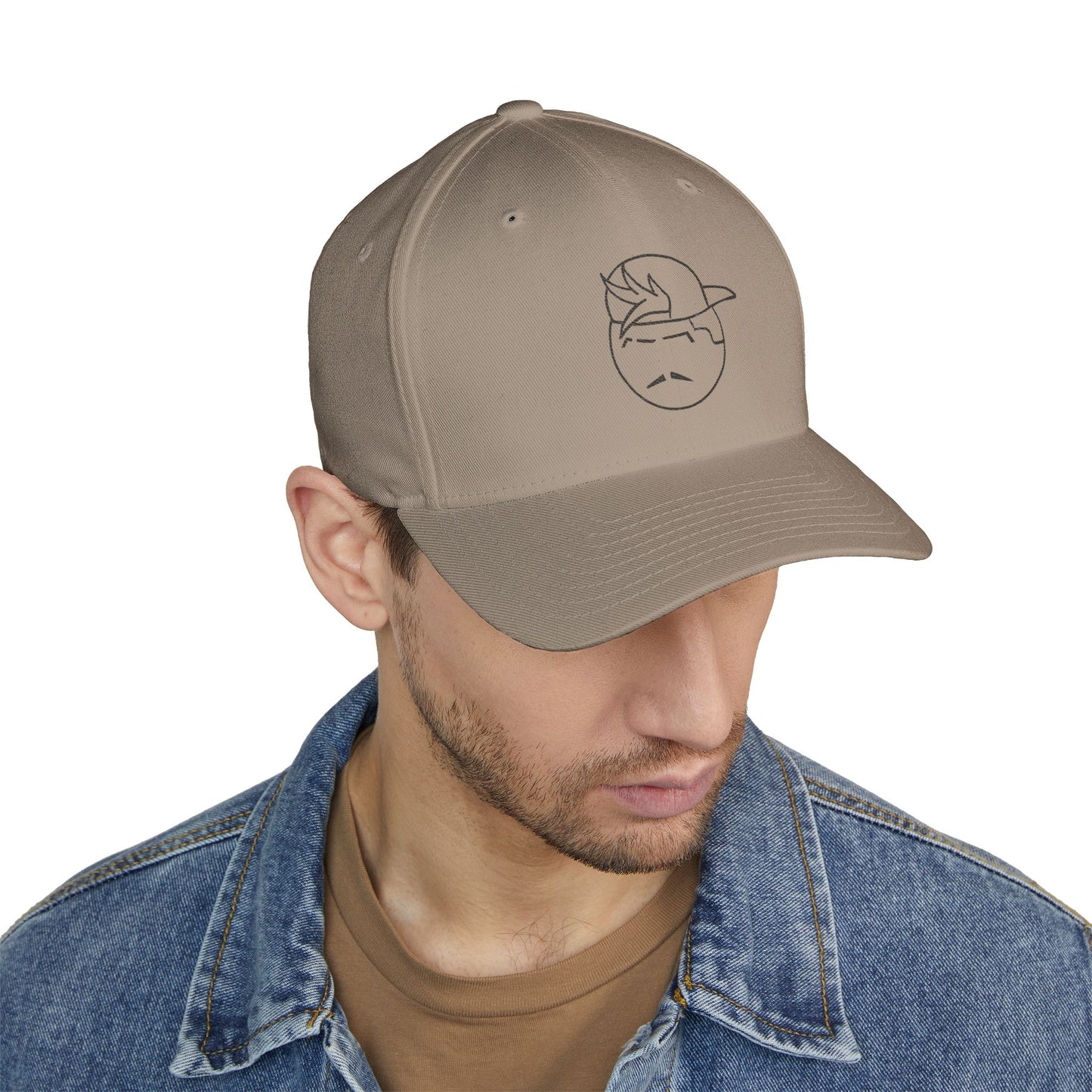 Degenerate Co. Black Logo Closed Embroidered Cap