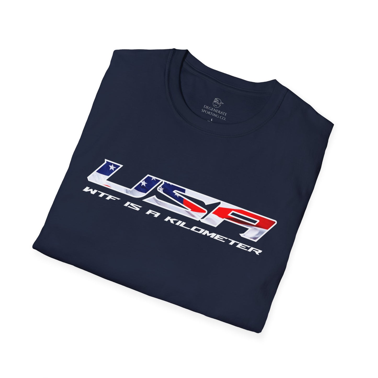 USA WTF is a Kilometer w/Flag Unisex T-Shirt