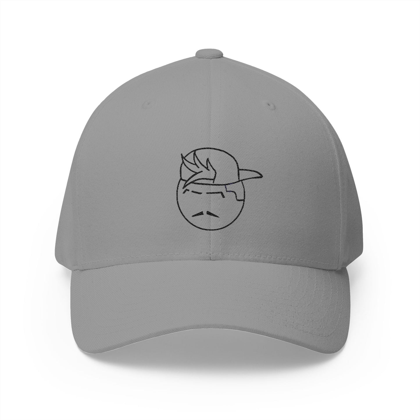 Degenerate Co. Black Logo Closed Embroidered Cap