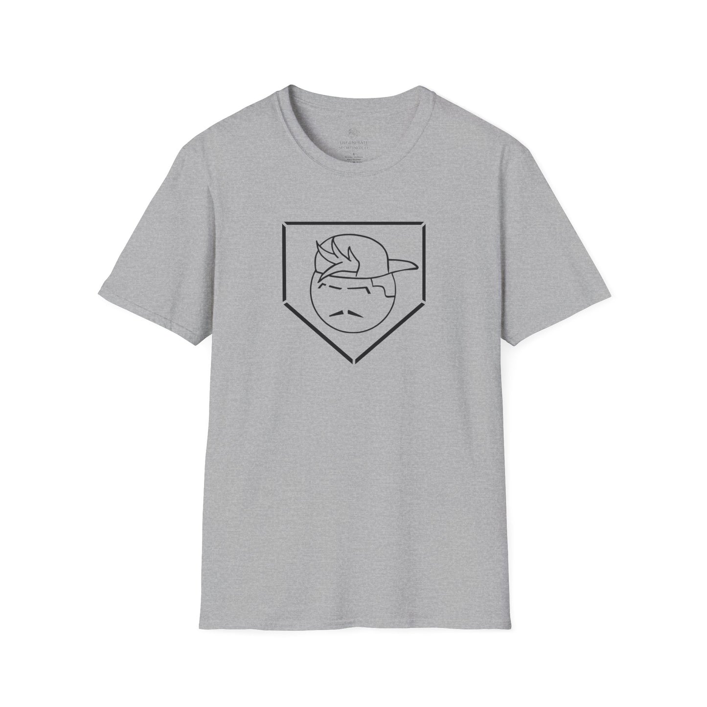 Black Degenerate Baseball Logo Unisex T-Shirt