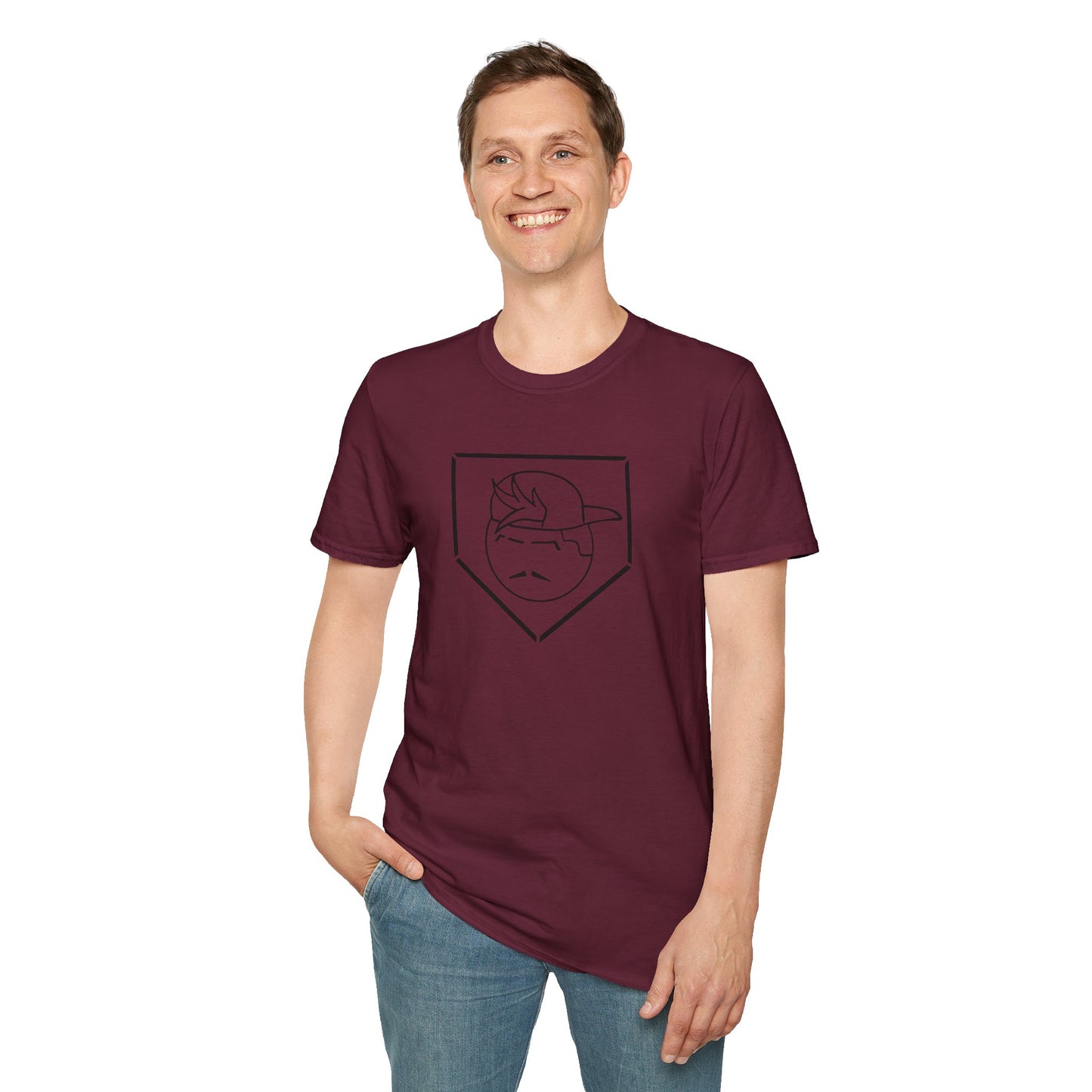 Black Degenerate Baseball Logo Unisex T-Shirt