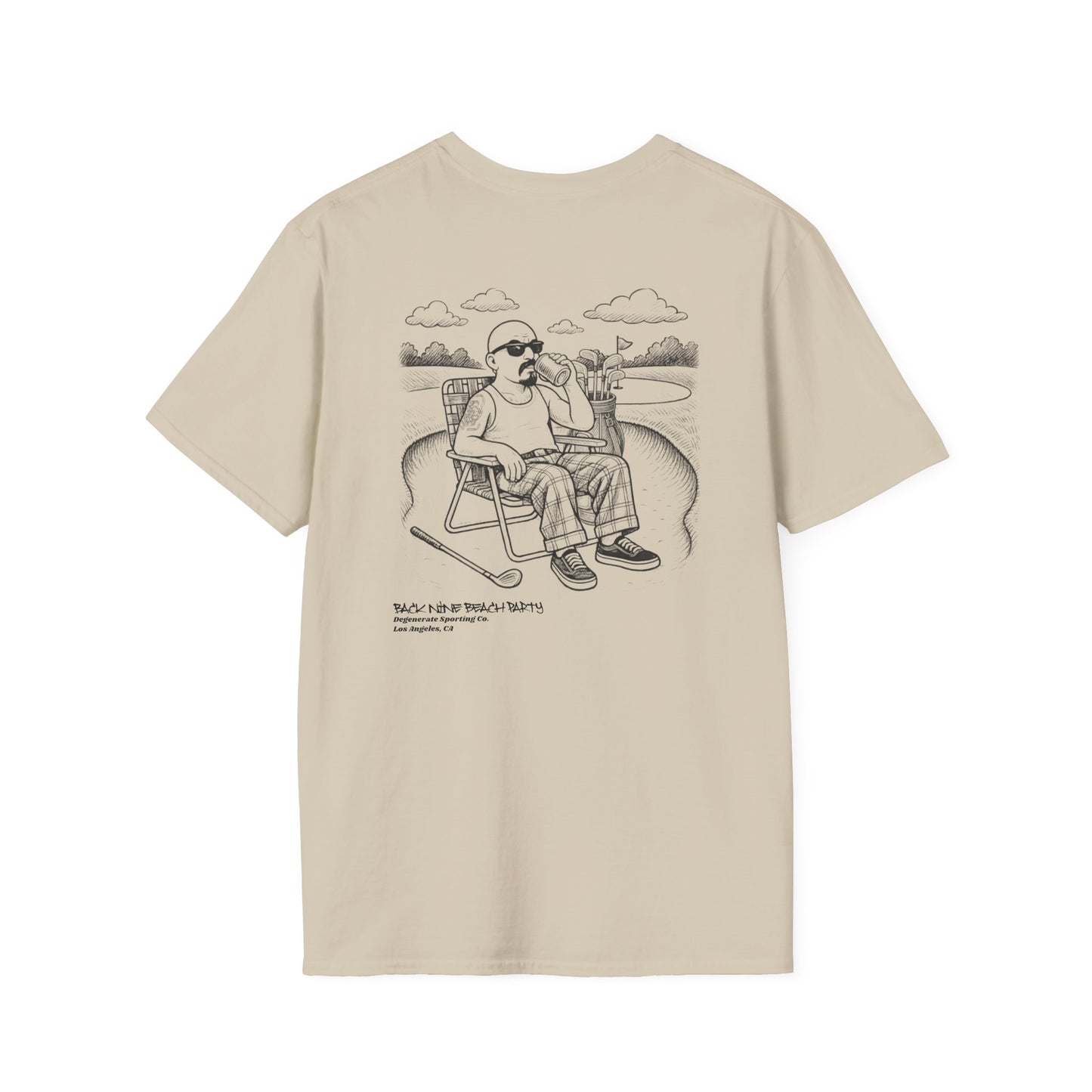 Back Nine Beach Party Degenerate Co. Unisex Softstyle T-Shirt