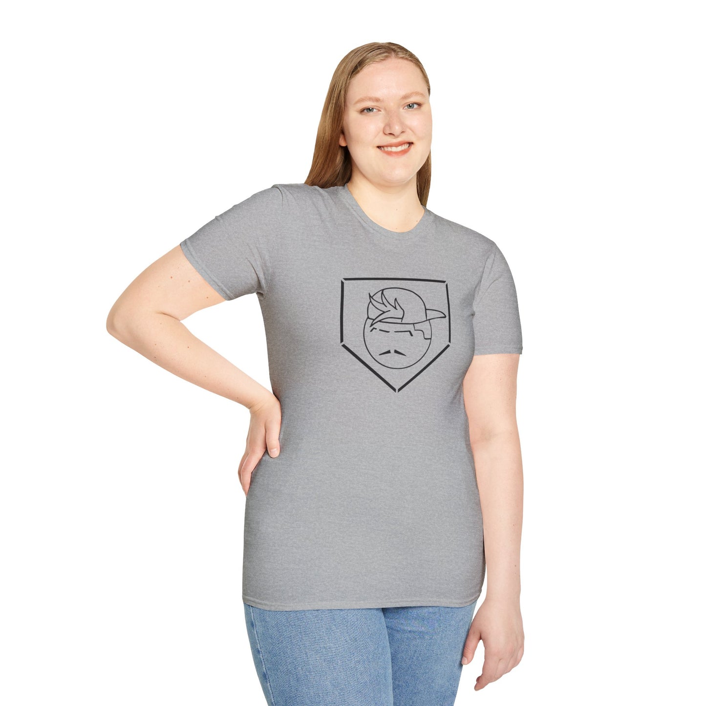 Black Degenerate Baseball Logo Unisex T-Shirt
