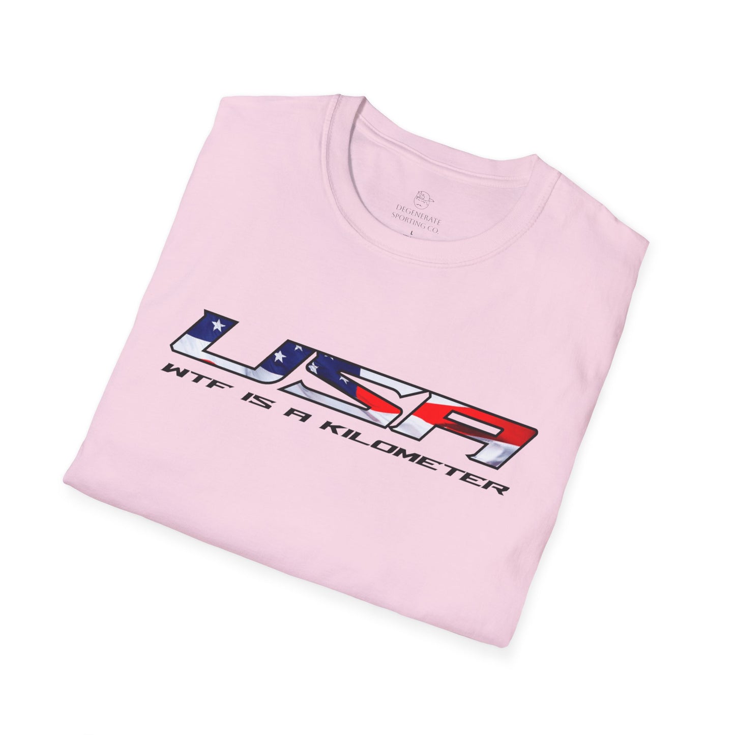 USA WTF is a Kilometer w/Flag Unisex T-Shirt