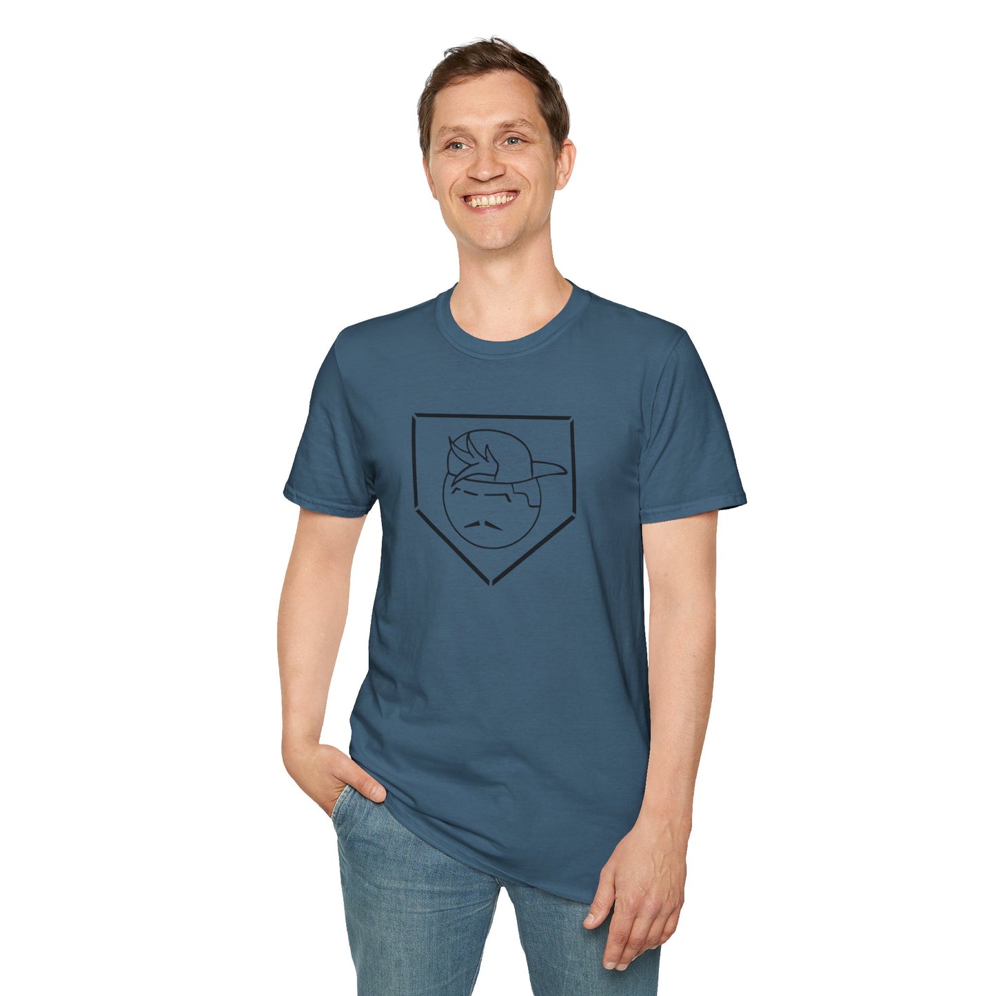 Black Degenerate Baseball Logo Unisex T-Shirt