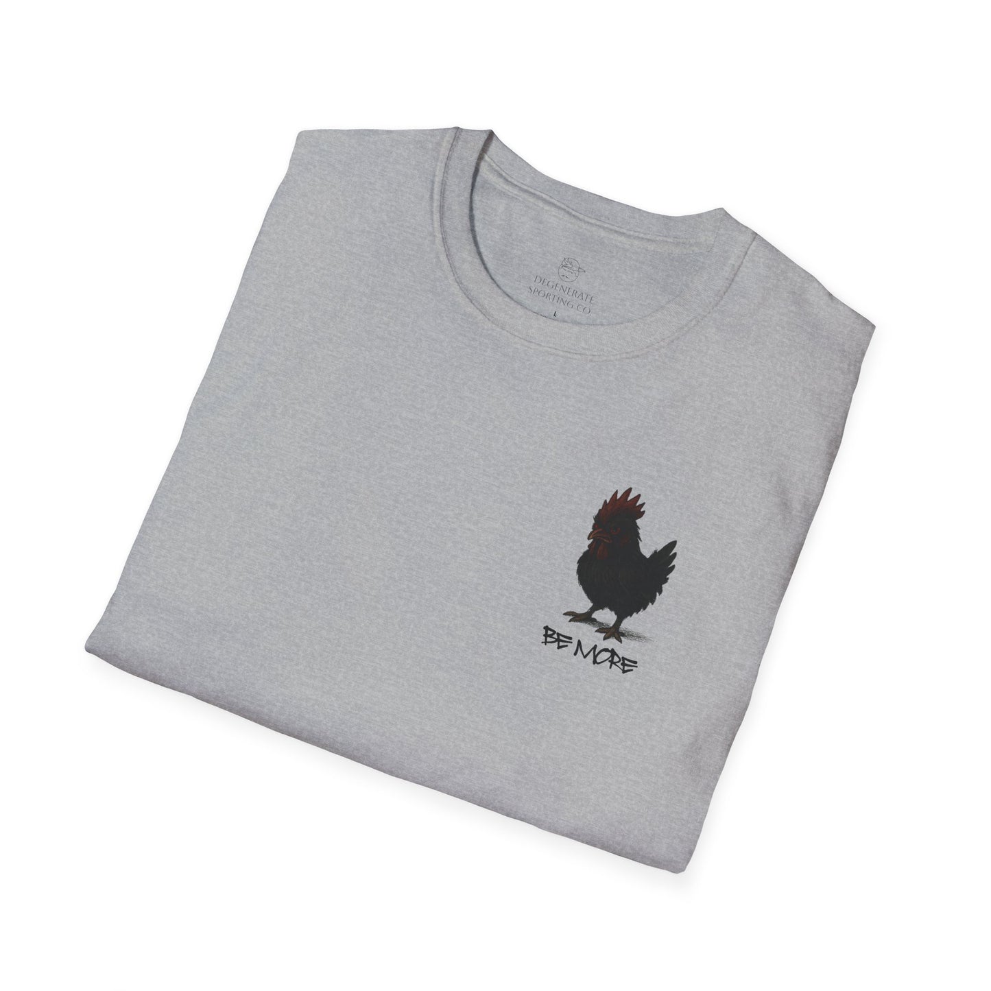 Be More. Chicken and T-Rex Evolution Graphic T-Shirt