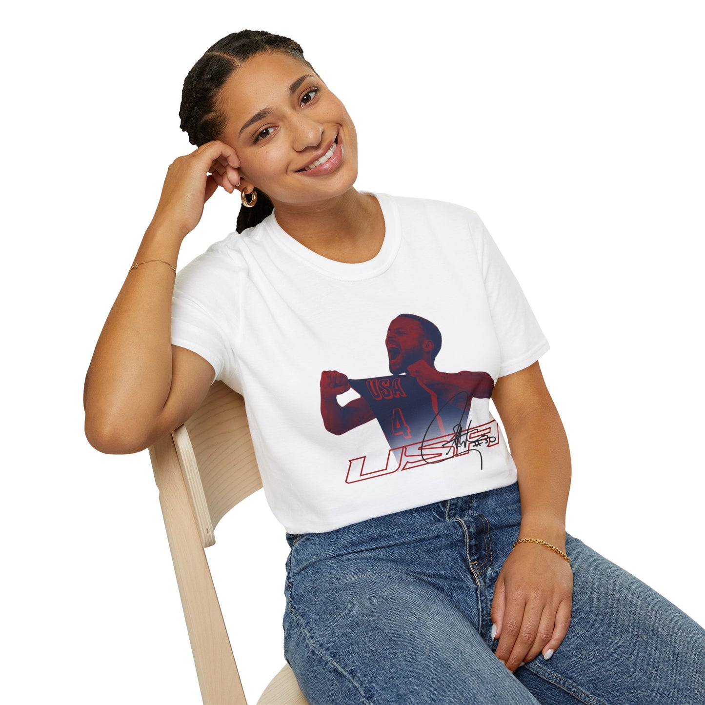 USA Steph Curry Unisex Softstyle T-Shirt