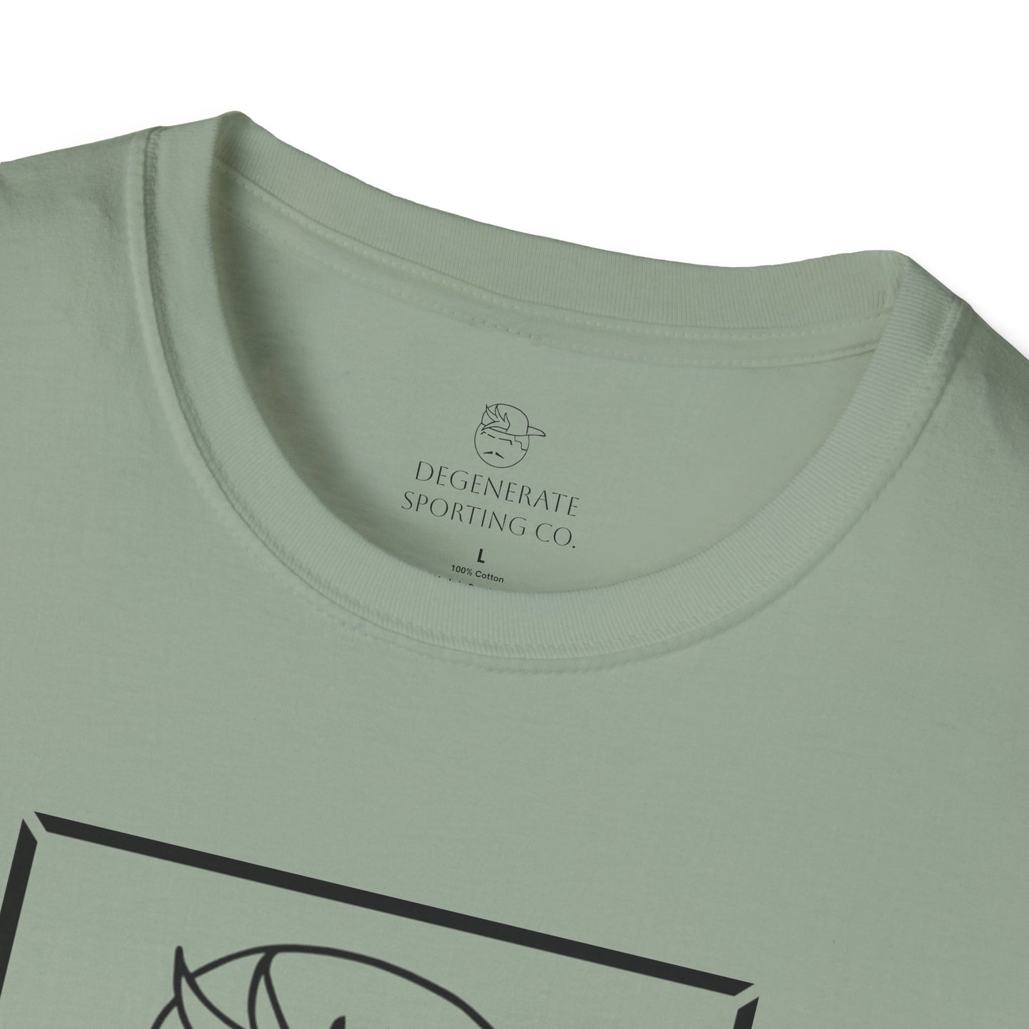 Black Degenerate Baseball Logo Unisex T-Shirt