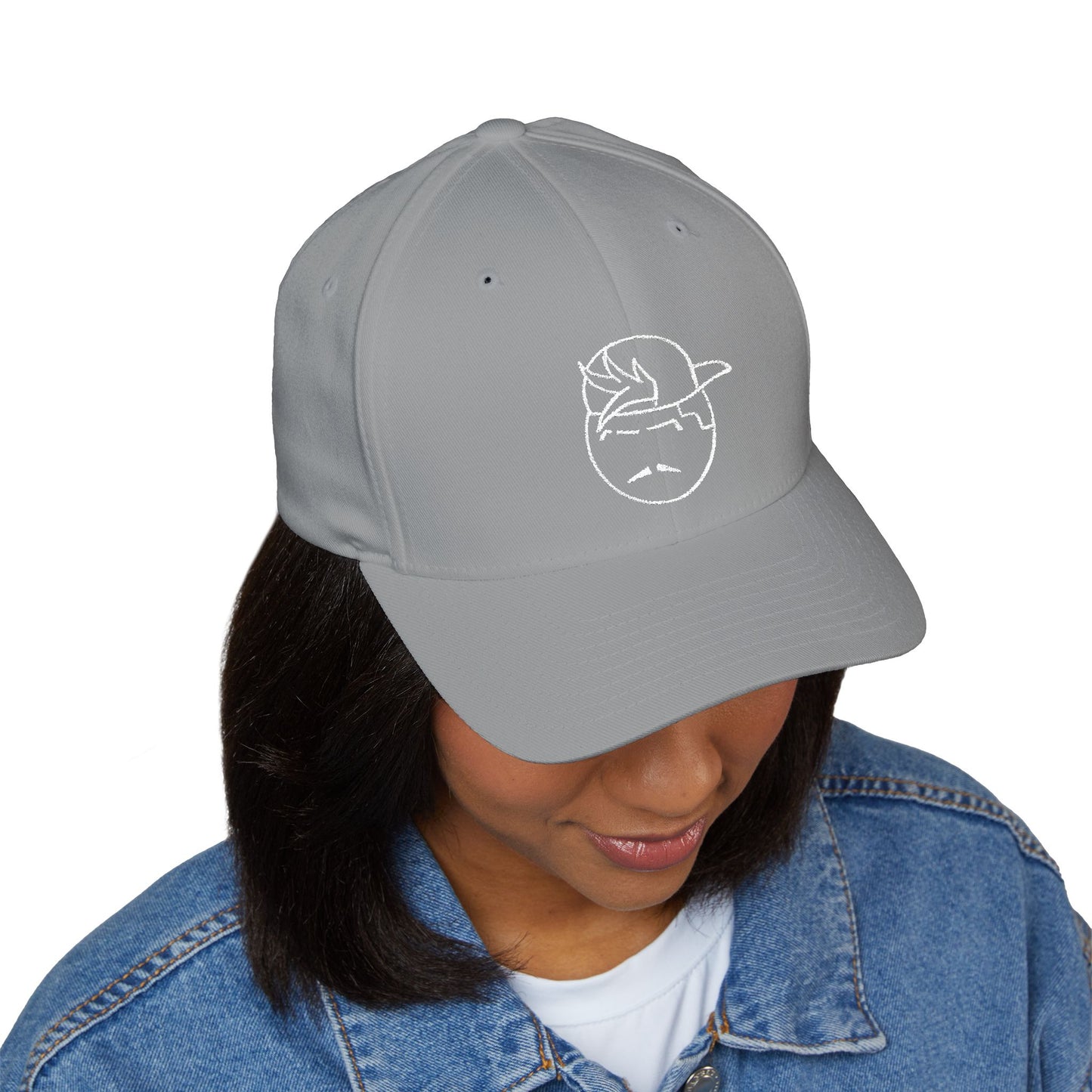 Degenerate Co. Black Logo Closed Embroidered Cap