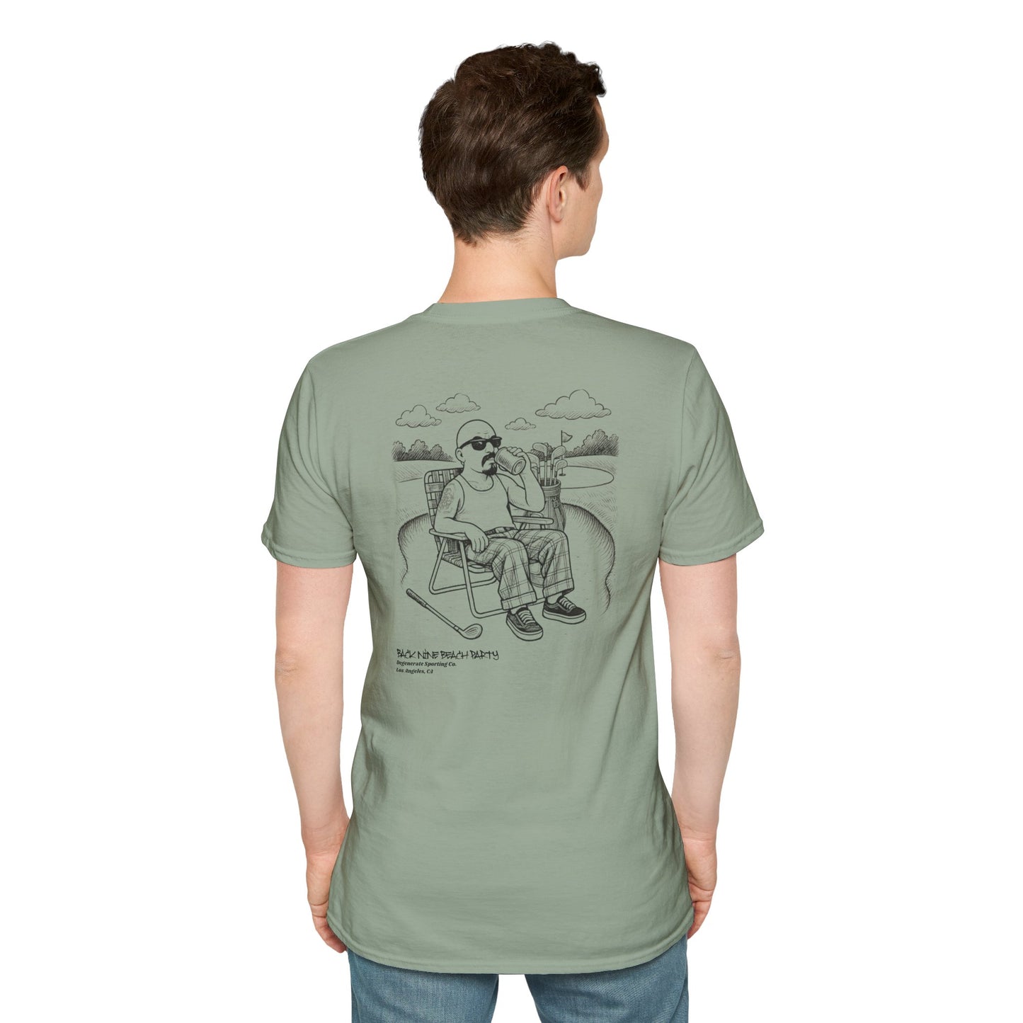 Back Nine Beach Party Degenerate Co. Unisex Softstyle T-Shirt