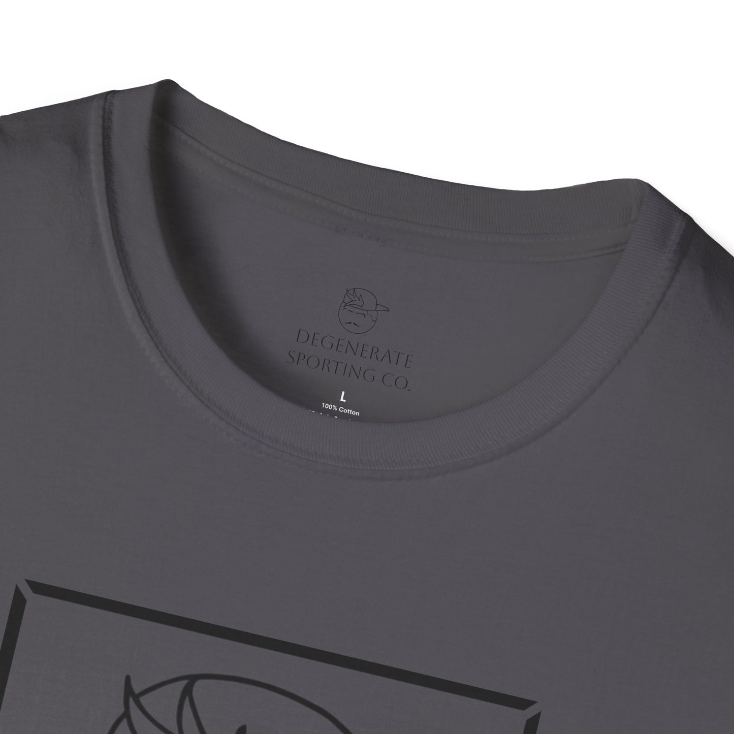 Black Degenerate Baseball Logo Unisex T-Shirt