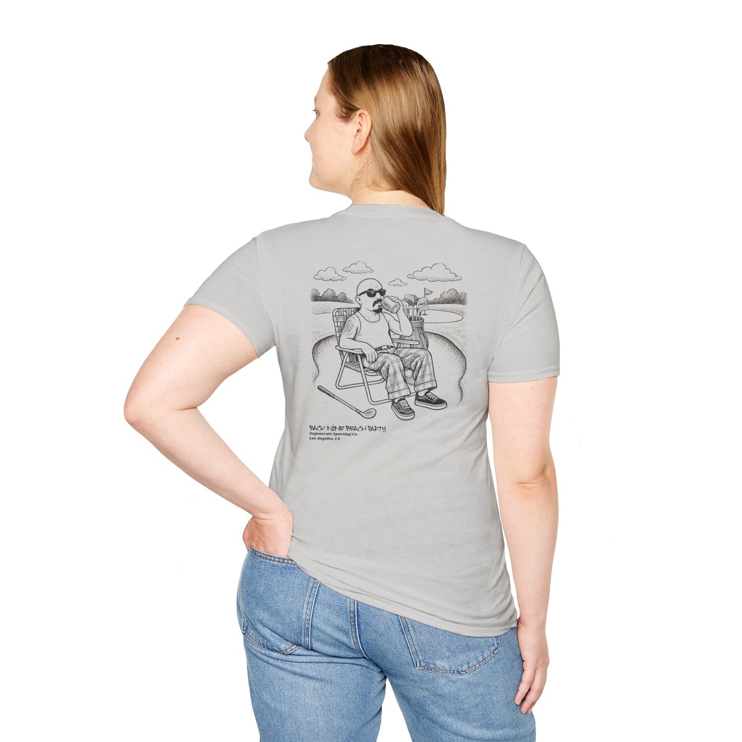 Back Nine Beach Party Degenerate Co. Unisex Softstyle T-Shirt