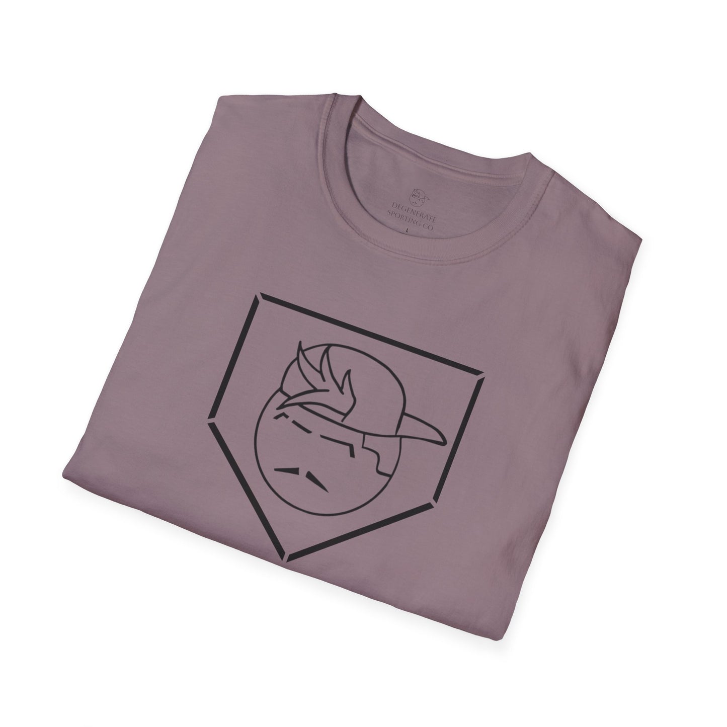 Black Degenerate Baseball Logo Unisex T-Shirt