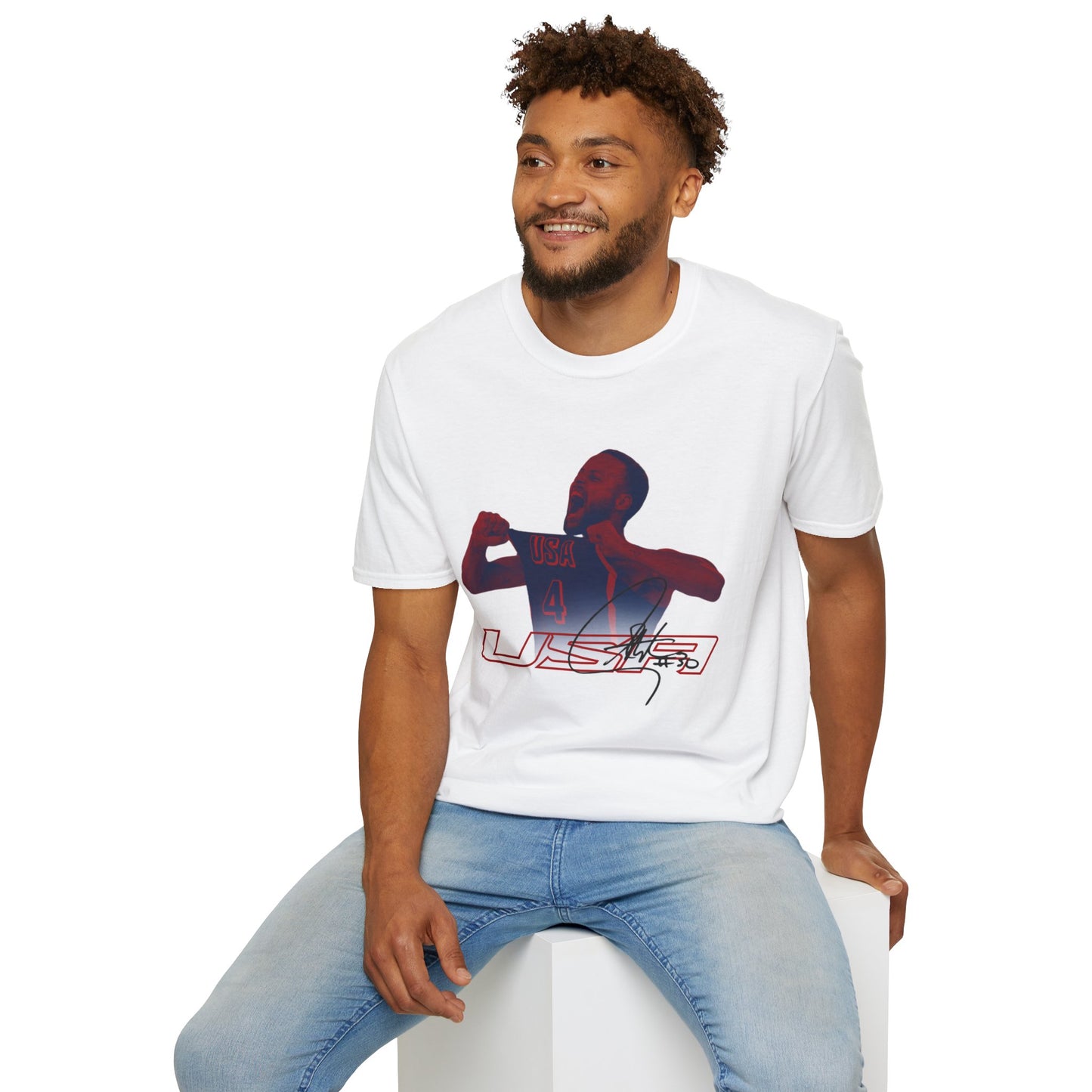 USA Steph Curry Unisex Softstyle T-Shirt