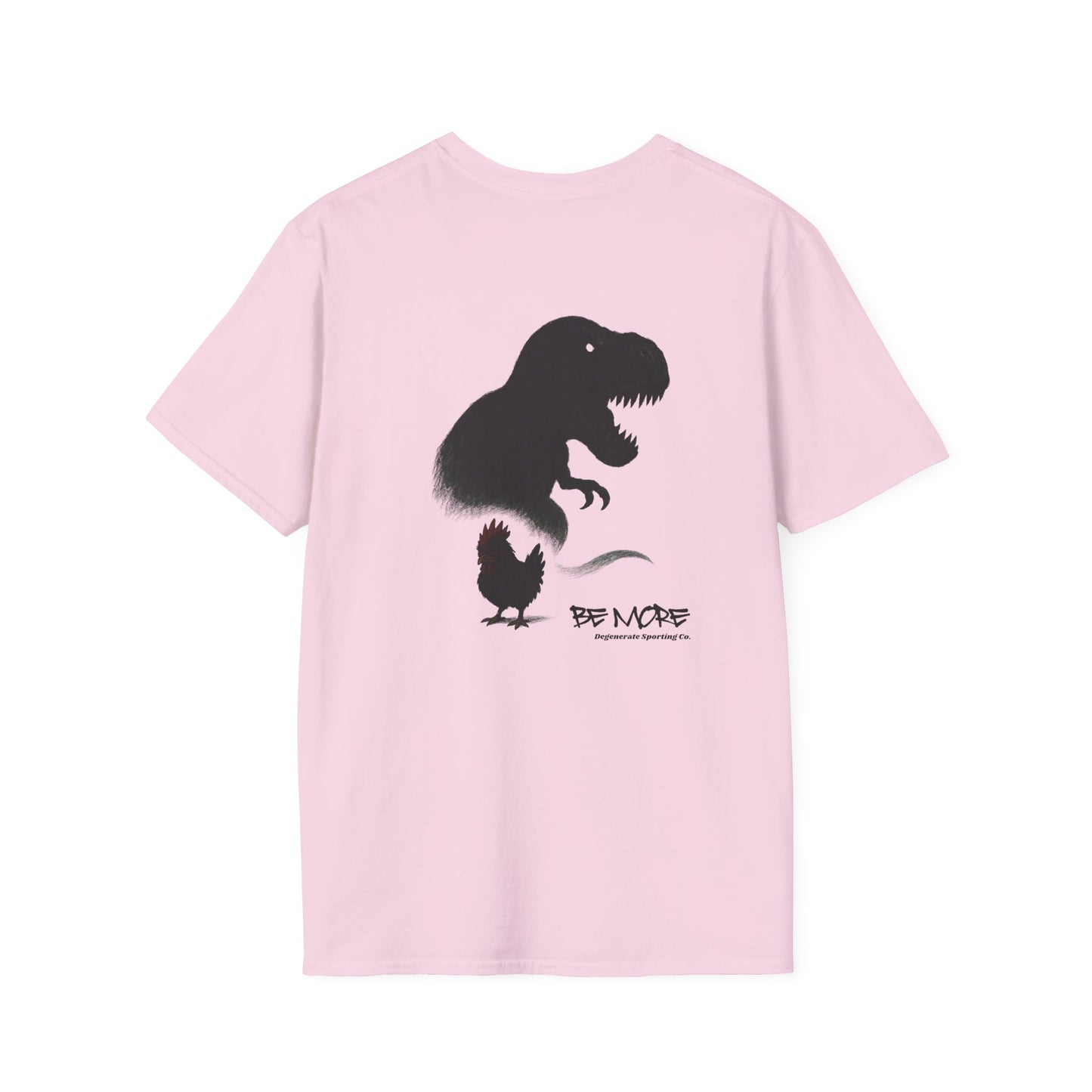 Be More. Chicken and T-Rex Evolution Graphic T-Shirt