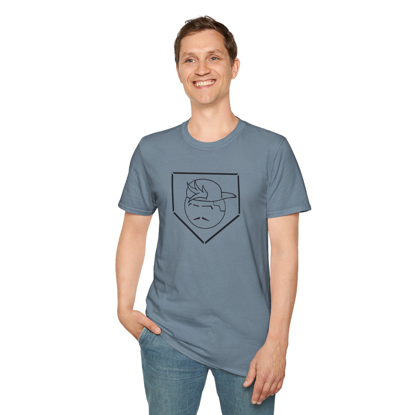 Black Degenerate Baseball Logo Unisex T-Shirt