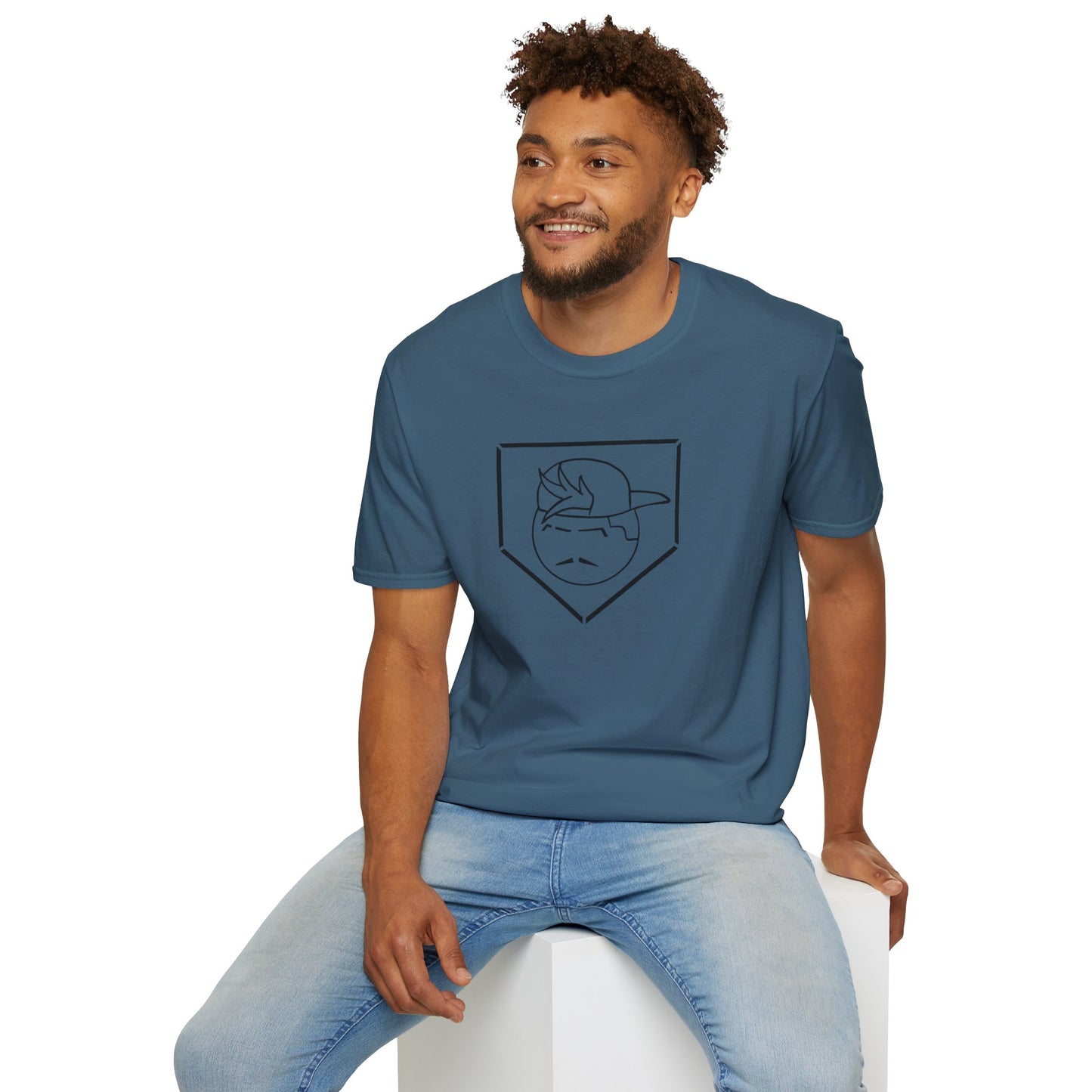 Black Degenerate Baseball Logo Unisex T-Shirt