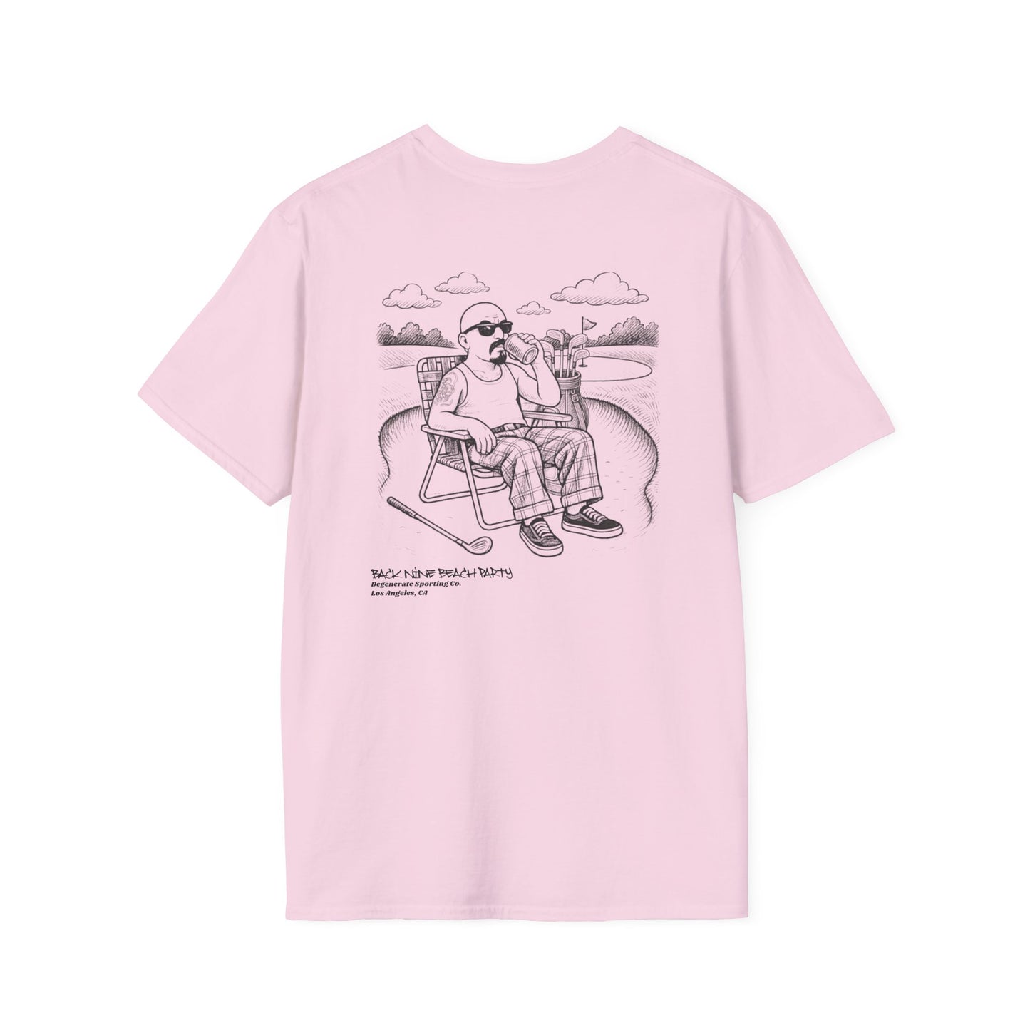Back Nine Beach Party Degenerate Co. Unisex Softstyle T-Shirt