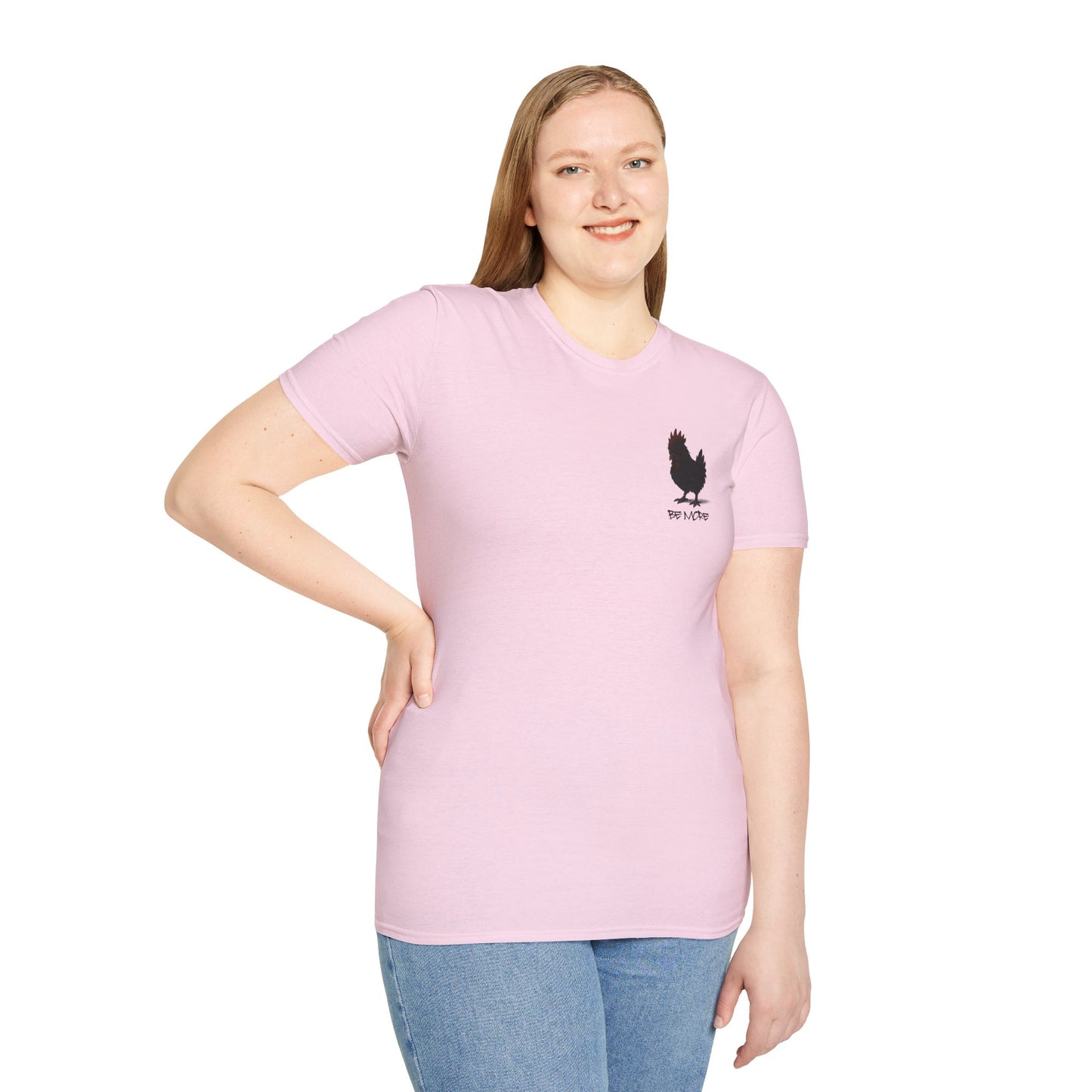 Be More. Chicken and T-Rex Evolution Graphic T-Shirt