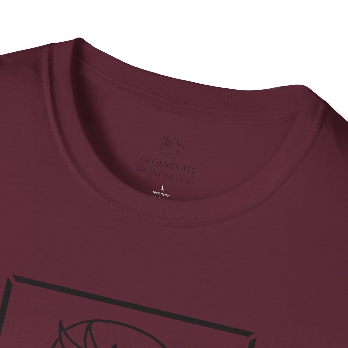 Black Degenerate Baseball Logo Unisex T-Shirt