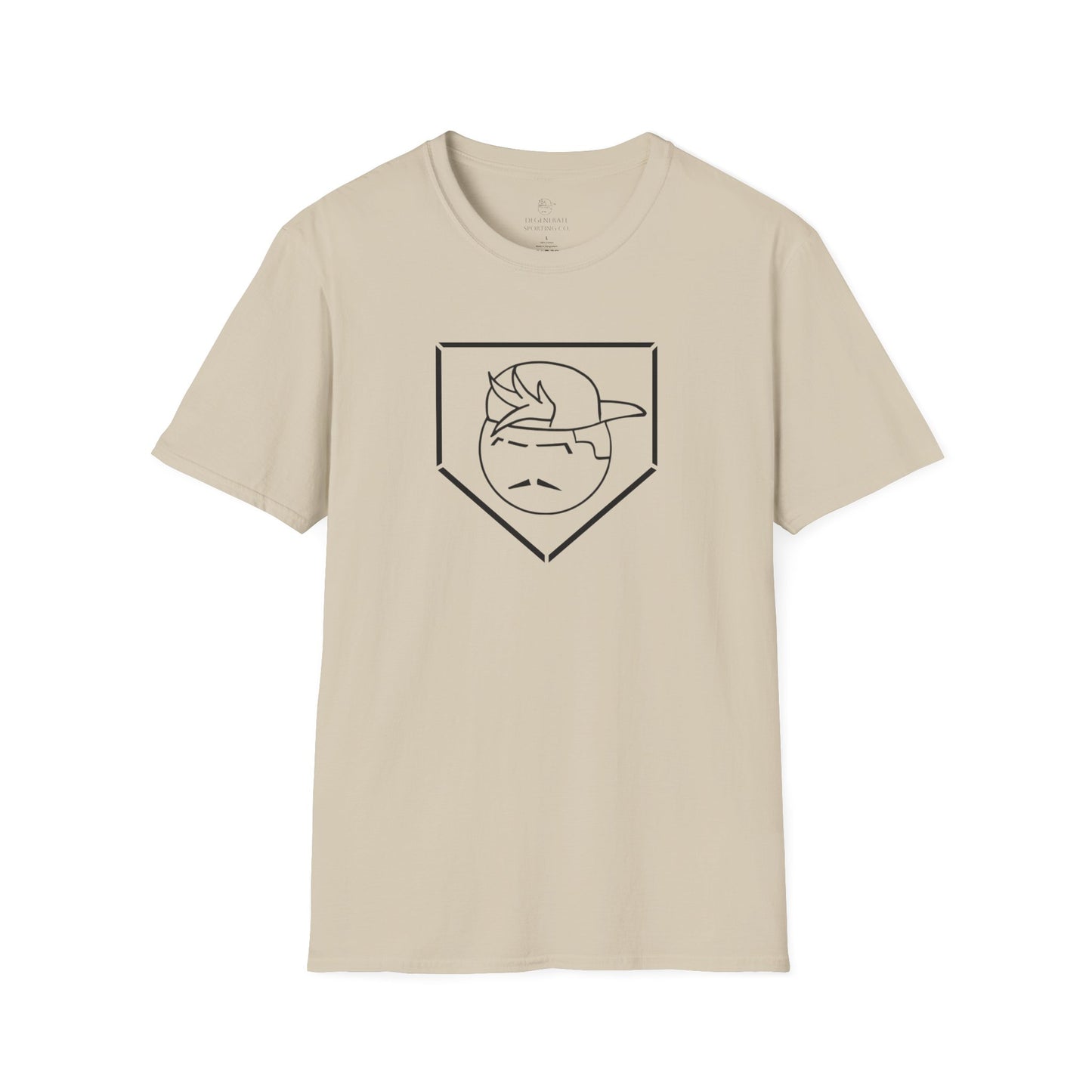 Black Degenerate Baseball Logo Unisex T-Shirt