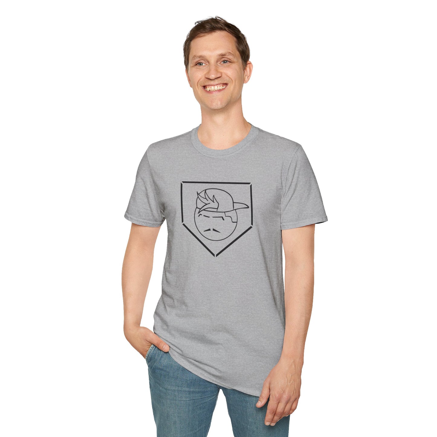 Black Degenerate Baseball Logo Unisex T-Shirt