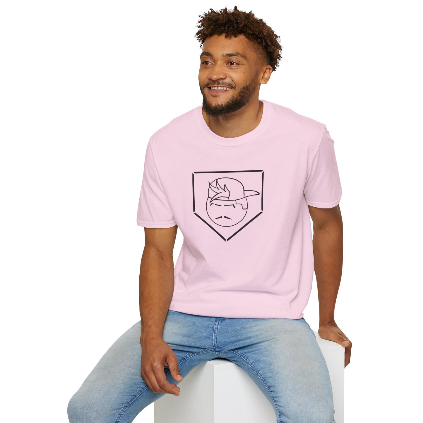 Black Degenerate Baseball Logo Unisex T-Shirt