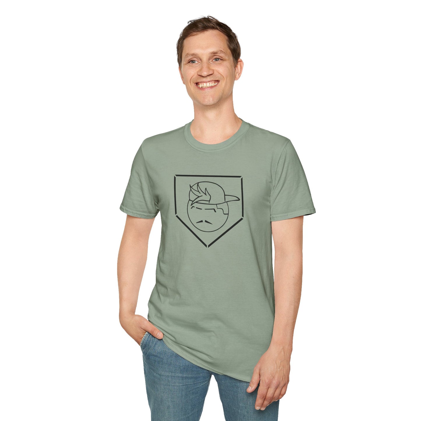 Black Degenerate Baseball Logo Unisex T-Shirt