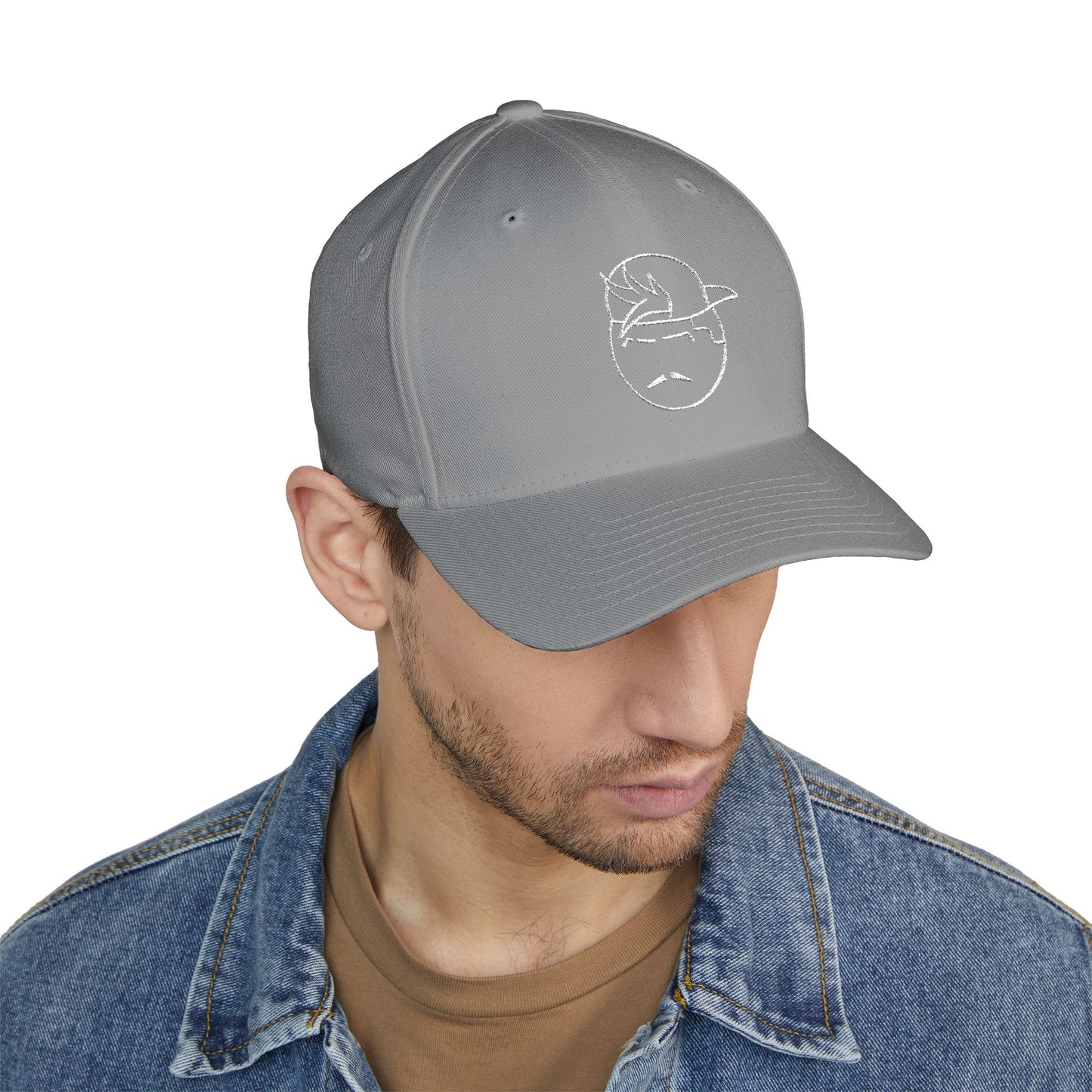 Degenerate Co. Black Logo Closed Embroidered Cap
