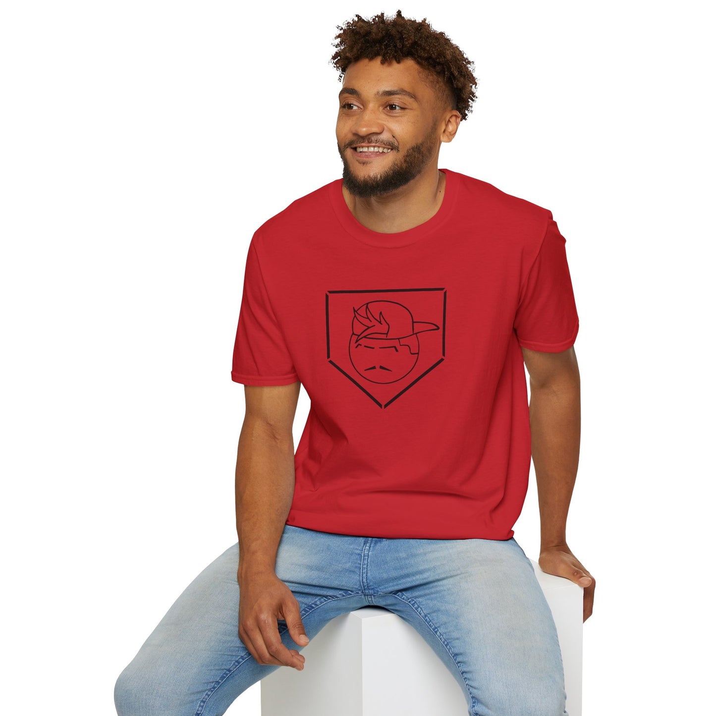 Black Degenerate Baseball Logo Unisex T-Shirt