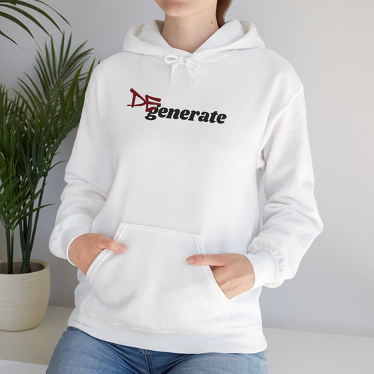 Degenerate Text Unisex Hooded Sweatshirt
