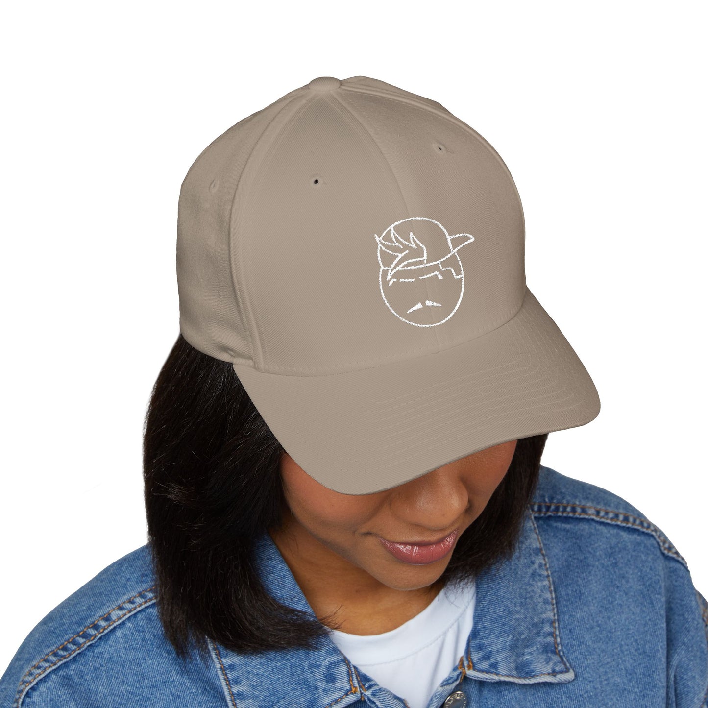 Degenerate Co. Black Logo Closed Embroidered Cap