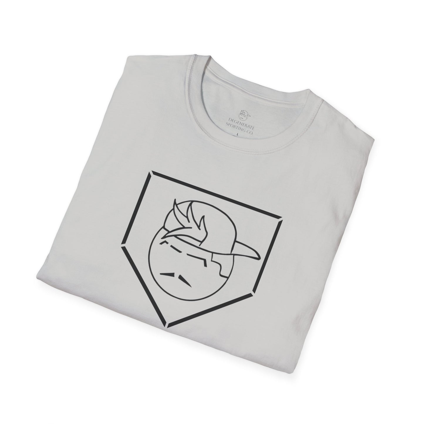 Black Degenerate Baseball Logo Unisex T-Shirt