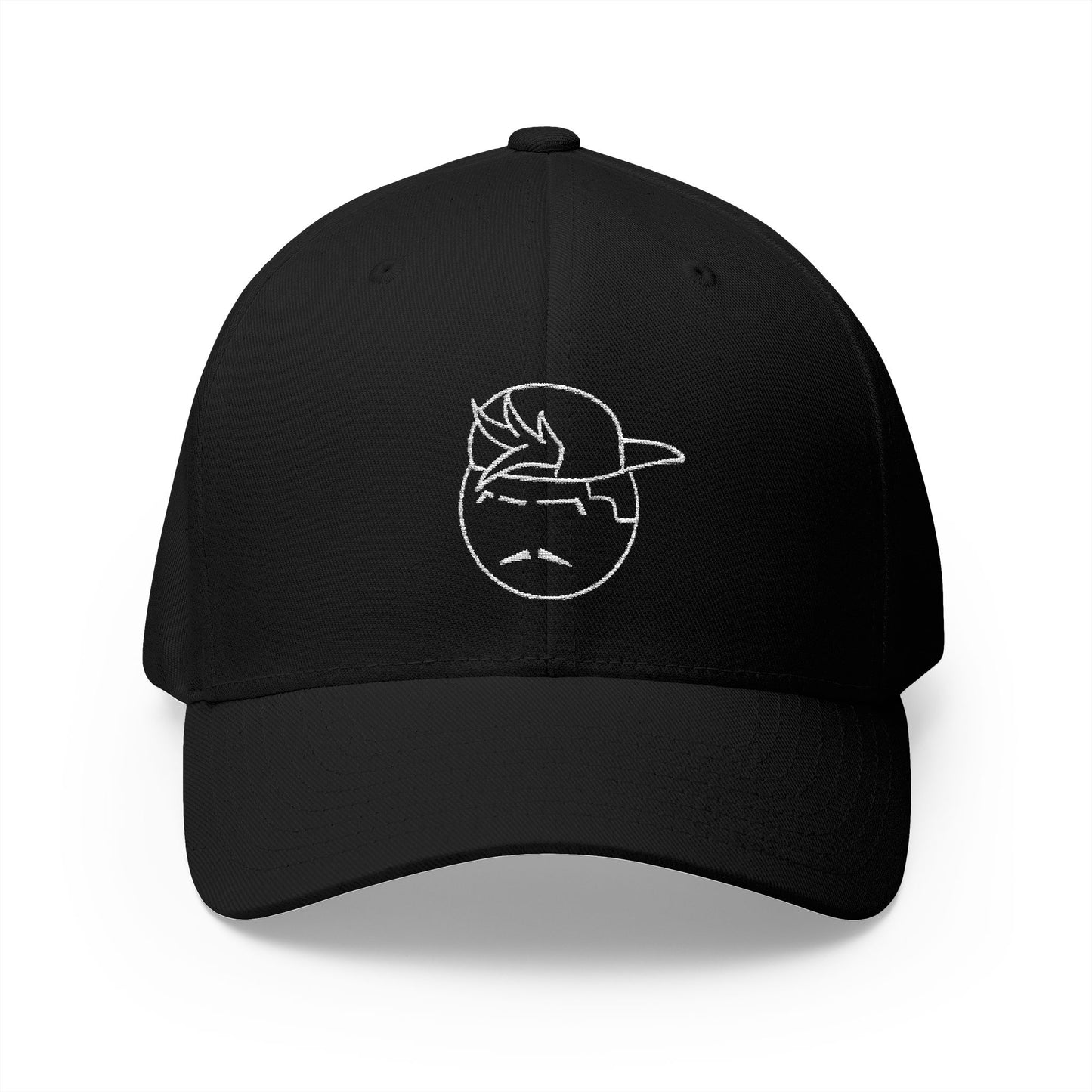 Degenerate Co. Black Logo Closed Embroidered Cap