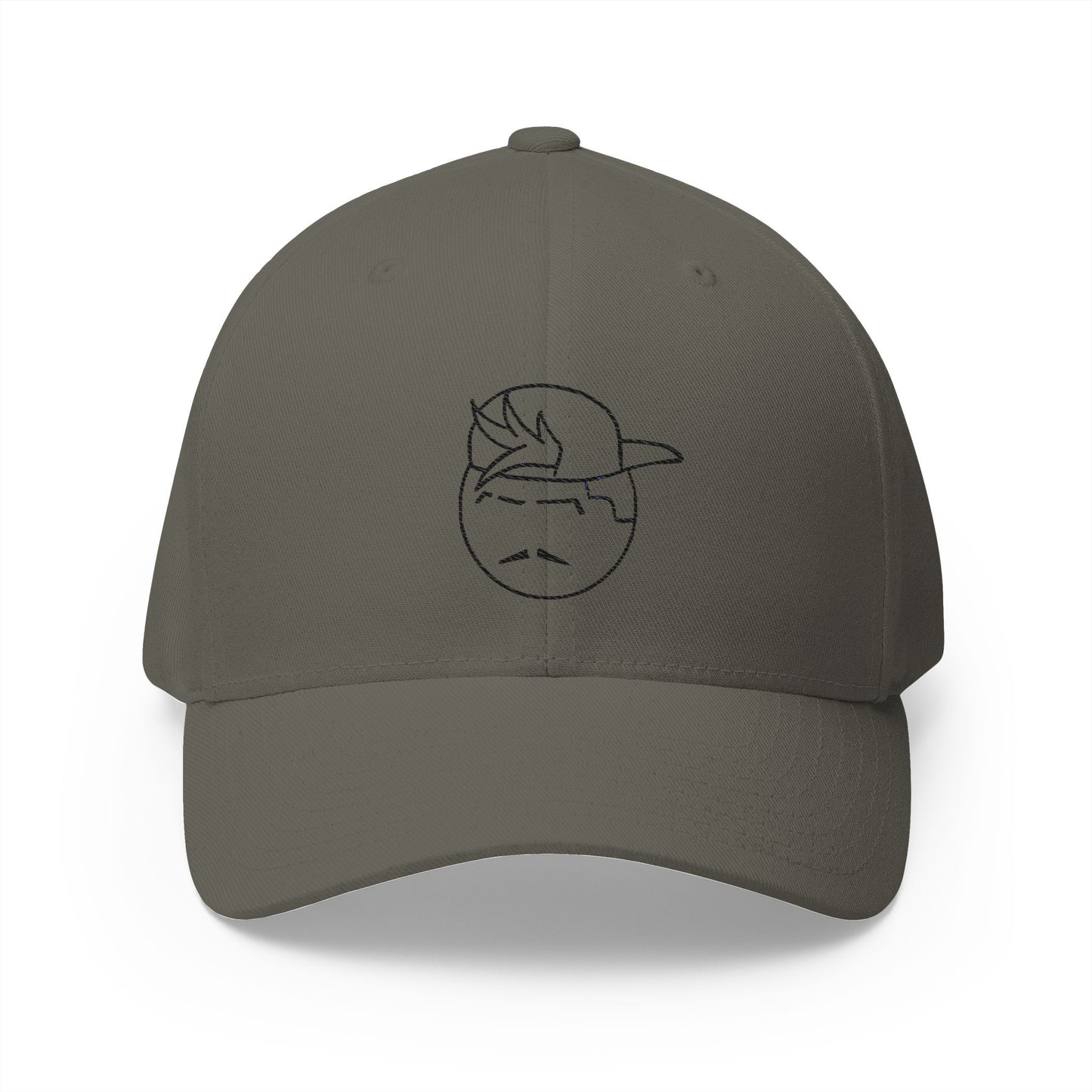 Degenerate Co. Black Logo Closed Embroidered Cap
