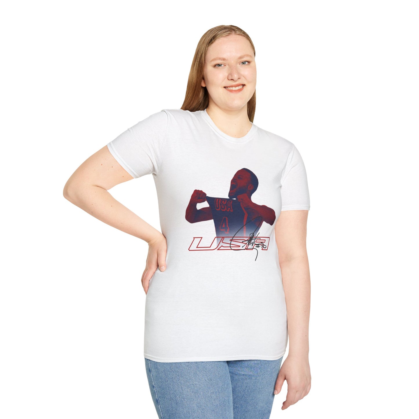 USA Steph Curry Unisex Softstyle T-Shirt