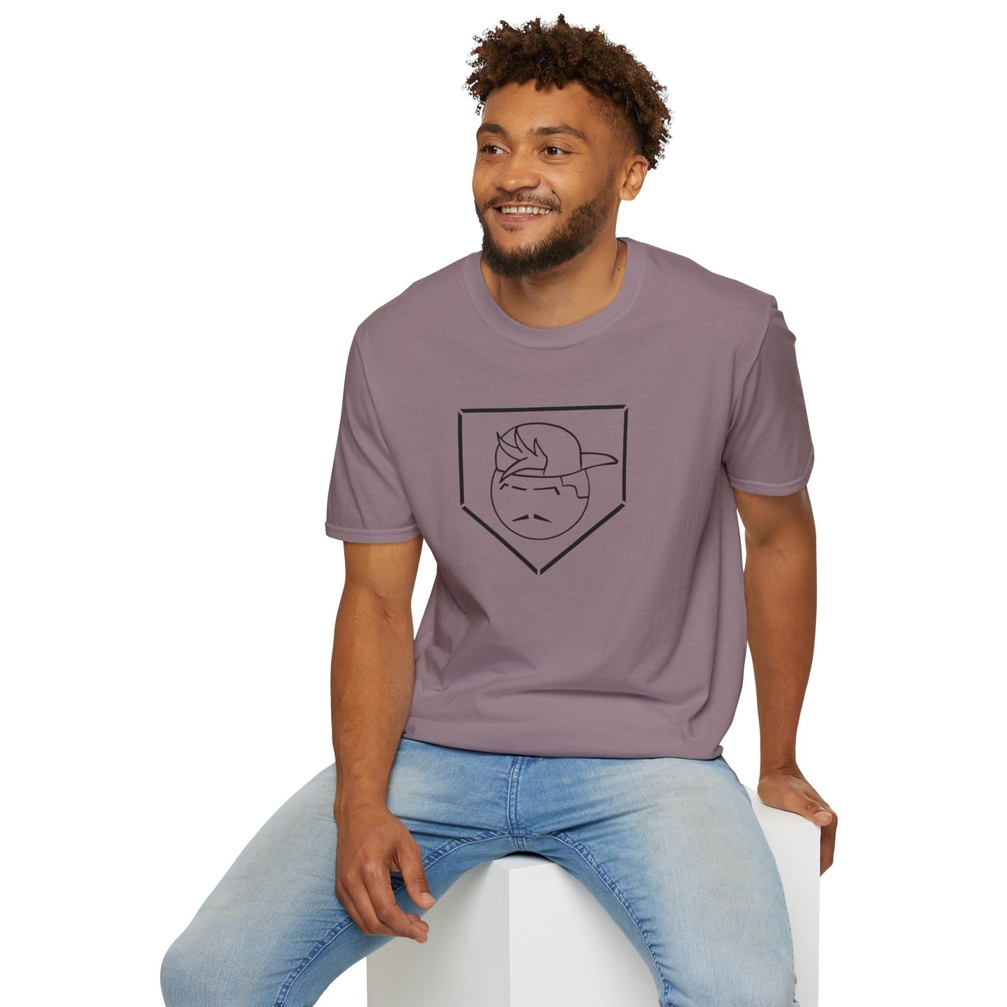Black Degenerate Baseball Logo Unisex T-Shirt